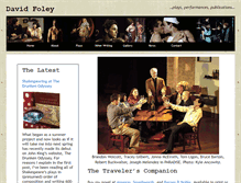 Tablet Screenshot of davidfoleyplays.com